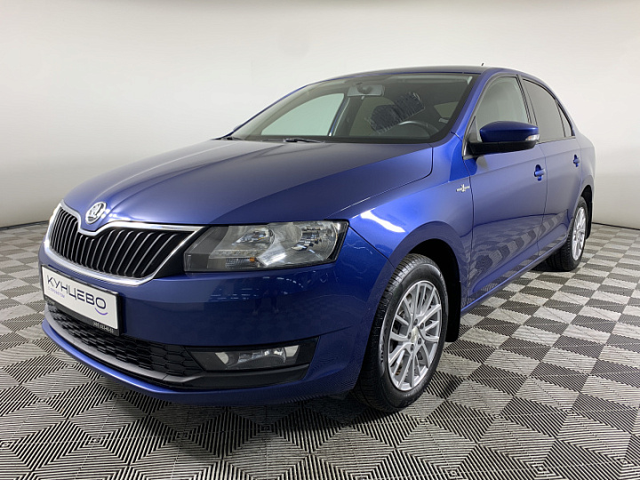 SKODA Rapid 1.6, 2019 года, Автоматическая, ЯРКО-СИНИЙ