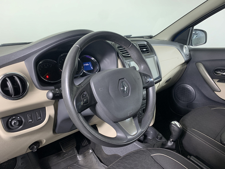 RENAULT Logan 1.6, 2015 года, Робот, Светло-синий