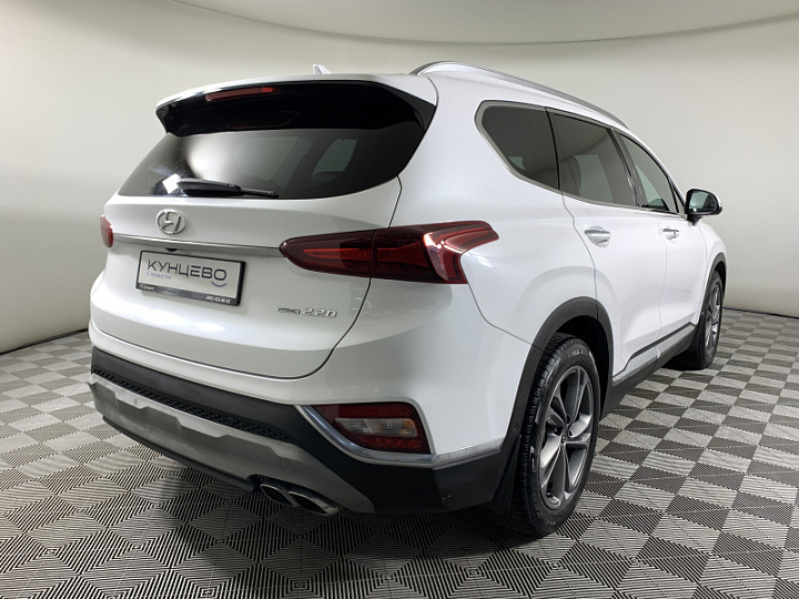 Hyundai Santa Fe 2.2, 2019 года, Автоматическая, БЕЛЫЙ