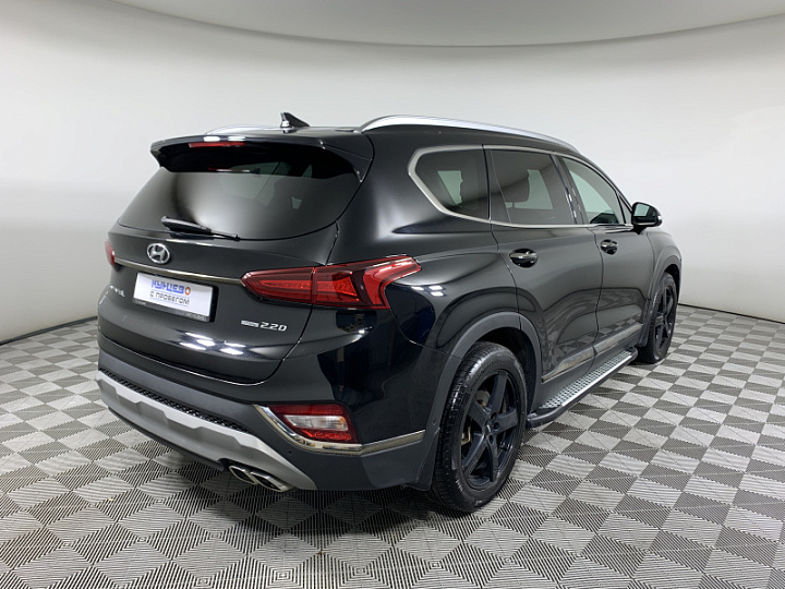 HYUNDAI Santa Fe 2.2, 2019 года, Автоматическая, ЧЕРНЫЙ