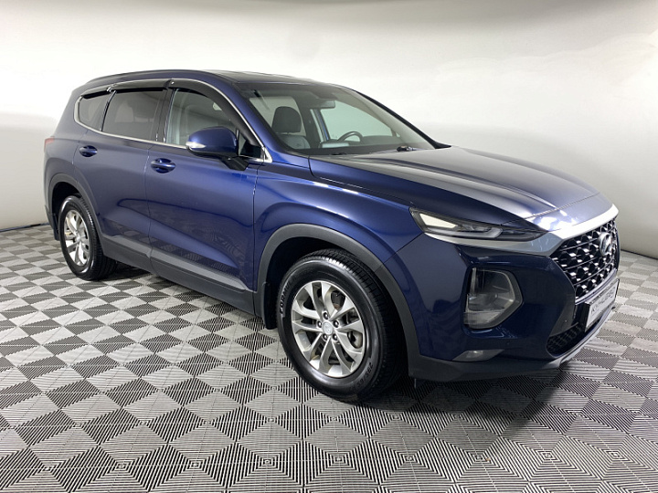 Hyundai Santa Fe 2.4, 2019 года, Автоматическая, Синий