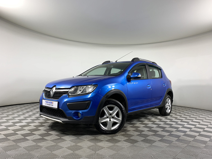 RENAULT Sandero 1.6, 2018 года, Автоматическая, Светло-синий