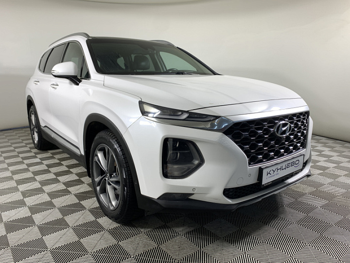 HYUNDAI Santa Fe 2.2, 2019 года, Автоматическая, БЕЛЫЙ