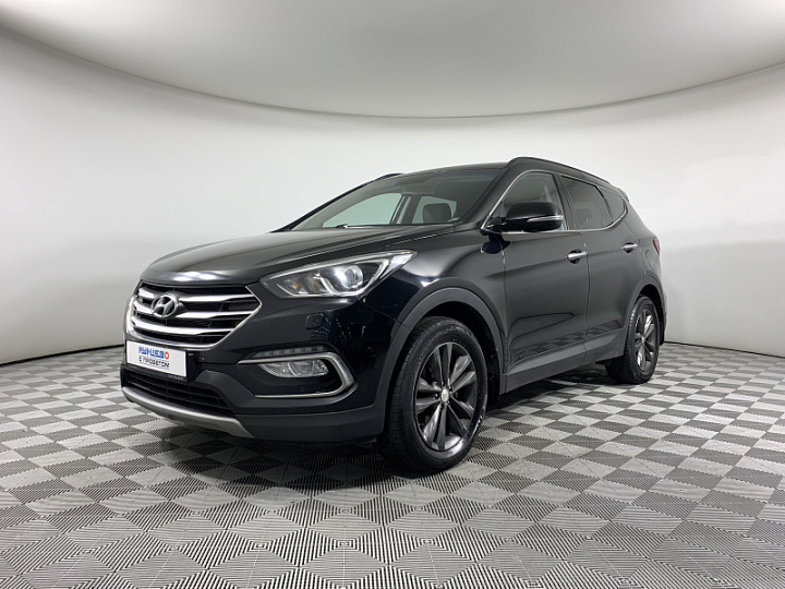 HYUNDAI Santa Fe 2.2, 2017 года, Автоматическая, ЧЕРНЫЙ
