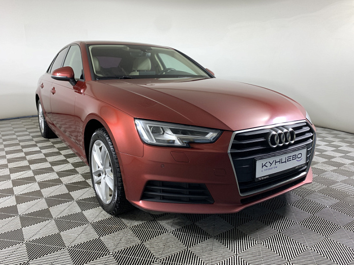 AUDI A4 1.4, 2017 года, Робот, КРАСНЫЙ