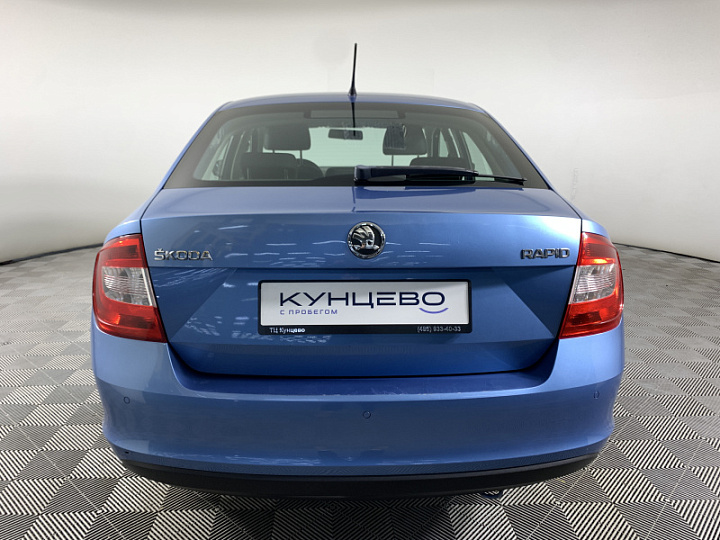 SKODA Rapid 1.6, 2014 года, Автоматическая, СИНИЙ