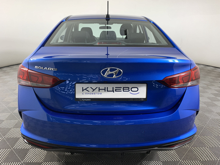 Hyundai Solaris 1.6, 2020 года, Автоматическая, Синий