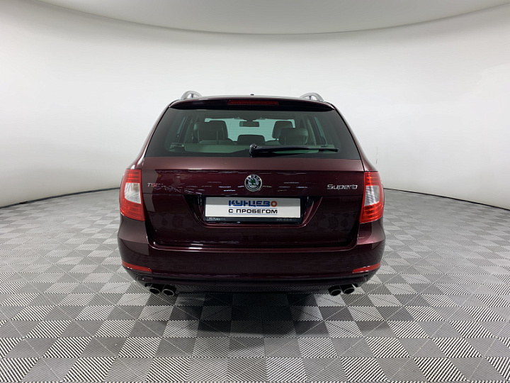 SKODA Superb 2, 2012 года, Робот, Вишневый