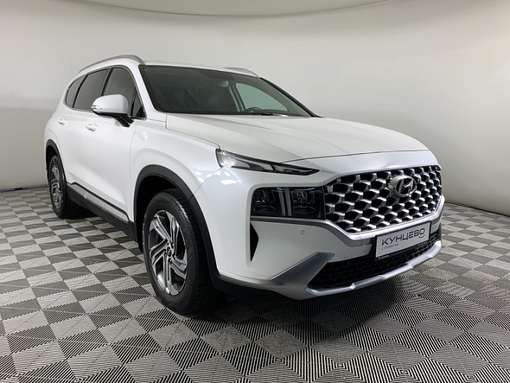 HYUNDAI Santa Fe 2.2, 2021 года, Робот, БЕЛЫЙ