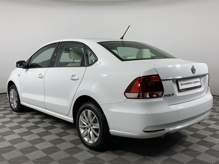 VOLKSWAGEN Polo 1.6, 2015 года, Автоматическая, Белый (темно-серый)