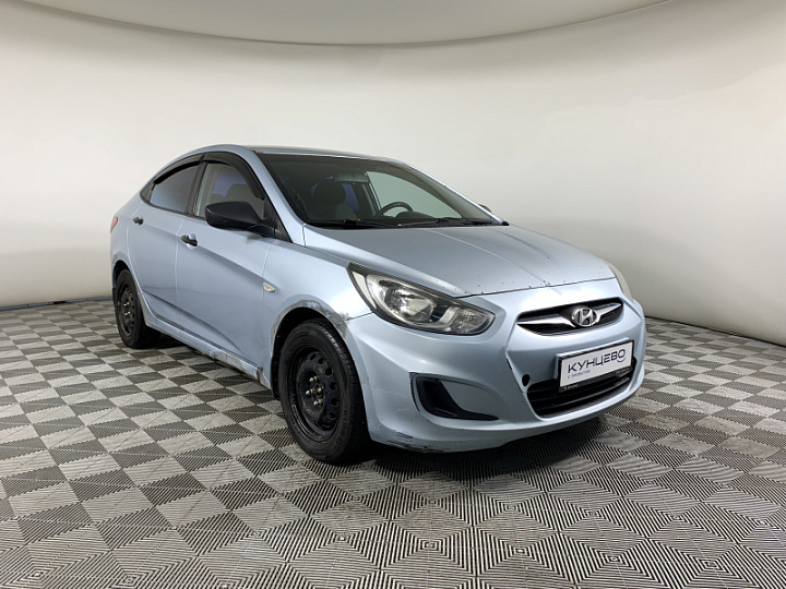 HYUNDAI Solaris 1.4, 2011 года, Механика, Серо-голубой