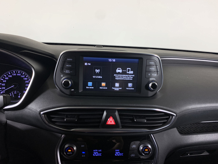Hyundai Santa Fe 2.4, 2019 года, Автоматическая, Синий