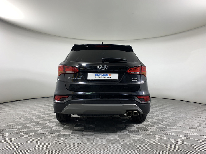 HYUNDAI Santa Fe 2.2, 2017 года, Автоматическая, ЧЕРНЫЙ