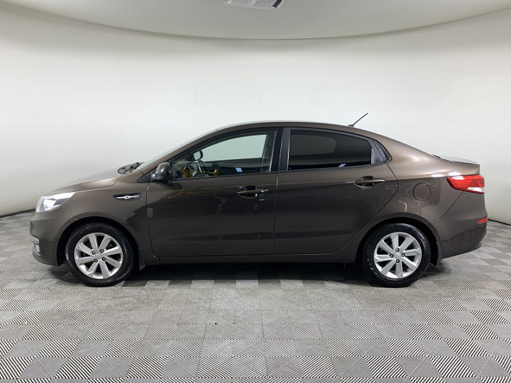 KIA Rio 1.6, 2016 года, Автоматическая, Коричневый