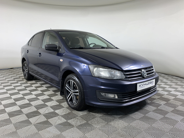 VOLKSWAGEN Polo 1.6, 2017 года, Автоматическая, ТЕМНО-СИНИЙ