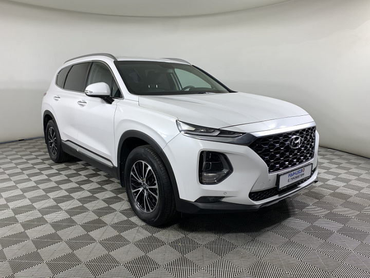 HYUNDAI Santa Fe 2.2, 2019 года, Автоматическая, БЕЛЫЙ