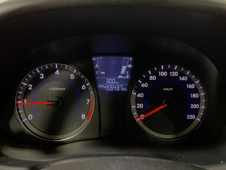 HYUNDAI Solaris 1.4, 2011 года, Механика, Серо-голубой