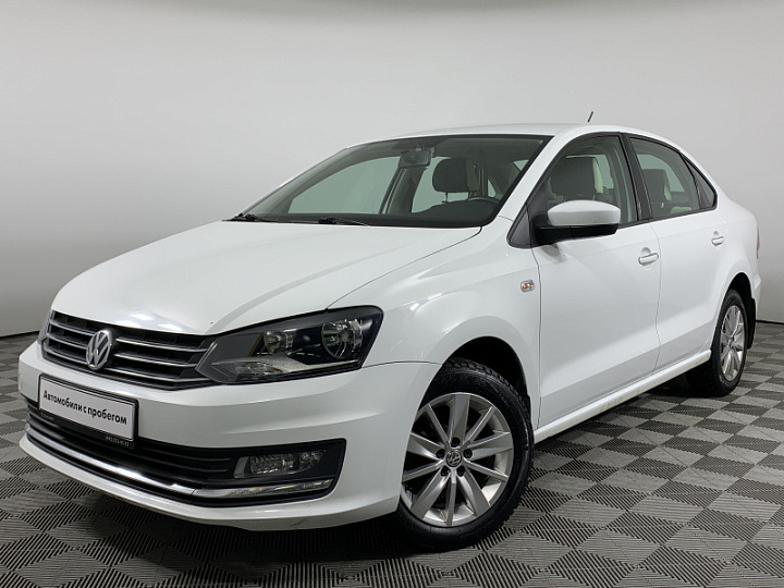 VOLKSWAGEN Polo 1.6, 2015 года, Автоматическая, Белый (темно-серый)