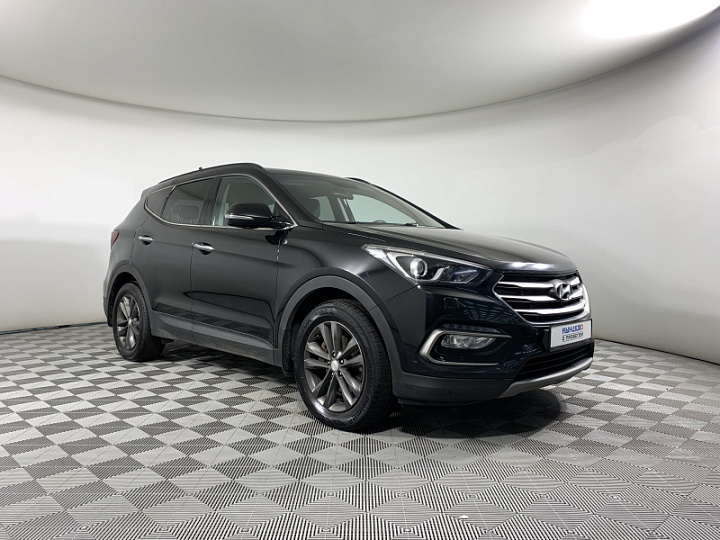 HYUNDAI Santa Fe 2.2, 2017 года, Автоматическая, ЧЕРНЫЙ