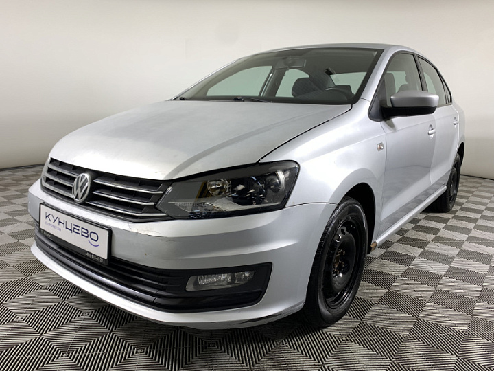 Volkswagen Polo 1.6, 2015 года, Механика, Серебристый
