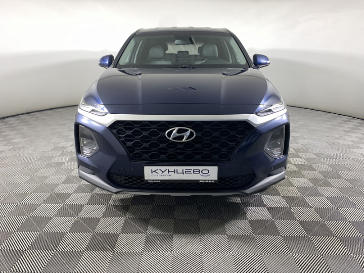 Hyundai Santa Fe 2.4, 2019 года, Автоматическая, Синий