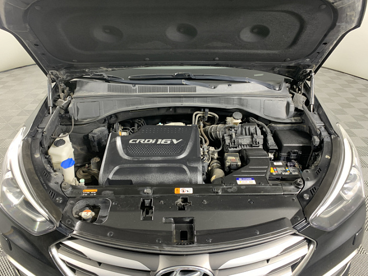 HYUNDAI Santa Fe 2.2, 2017 года, Автоматическая, ЧЕРНЫЙ