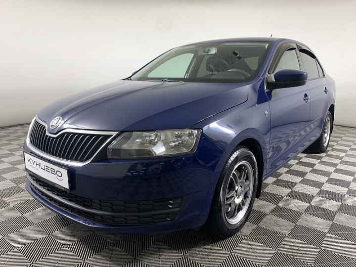 Skoda Rapid 1.6, 2014 года, Механика, ТЕМНО-СИНИЙ