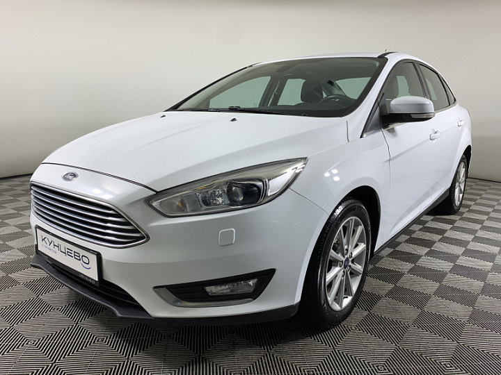 Ford Focus 1.6, 2018 года, Робот, Белый