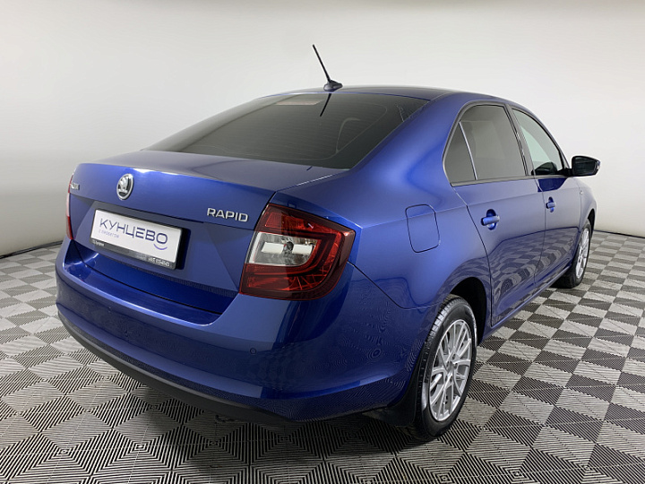 SKODA Rapid 1.6, 2019 года, Автоматическая, ЯРКО-СИНИЙ