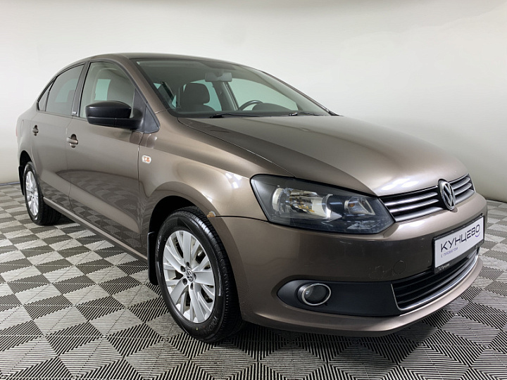 Volkswagen Polo 1.6, 2014 года, Механика, Коричневый