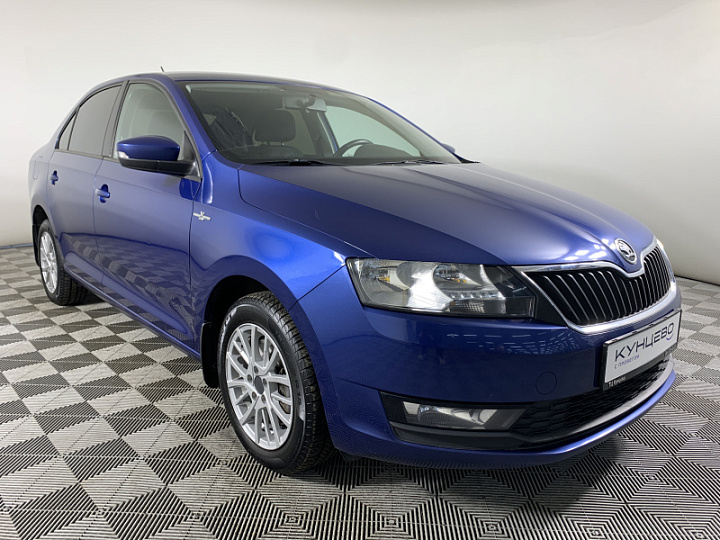 SKODA Rapid 1.6, 2019 года, Автоматическая, ЯРКО-СИНИЙ