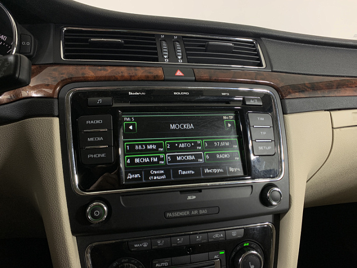 SKODA Superb 2, 2012 года, Робот, Вишневый