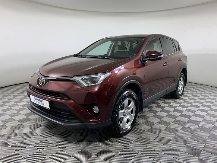 TOYOTA RAV4 2, 2018 года, Вариатор, ТЕМНО-БОРДОВЫЙ