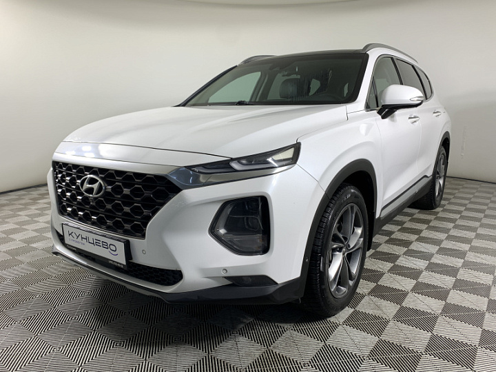 HYUNDAI Santa Fe 2.2, 2019 года, Автоматическая, БЕЛЫЙ