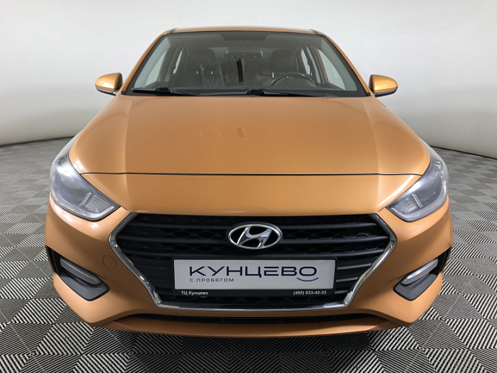 Hyundai Solaris 1.6, 2018 года, Автоматическая, Оранжевый