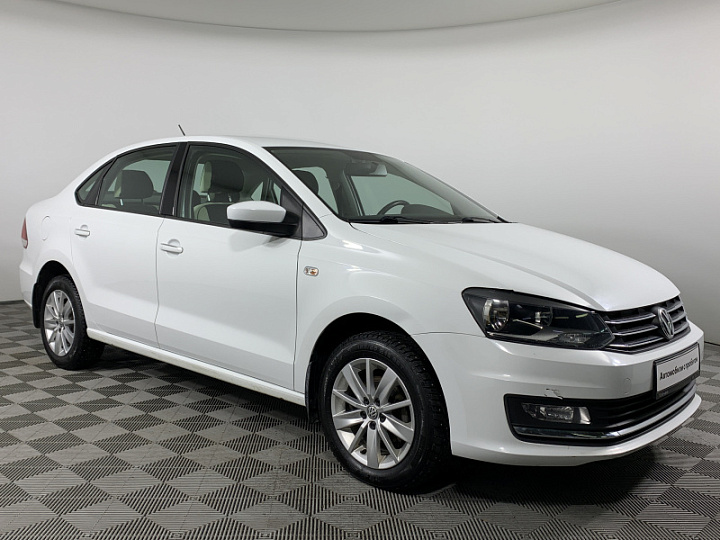 VOLKSWAGEN Polo 1.6, 2015 года, Автоматическая, Белый (темно-серый)