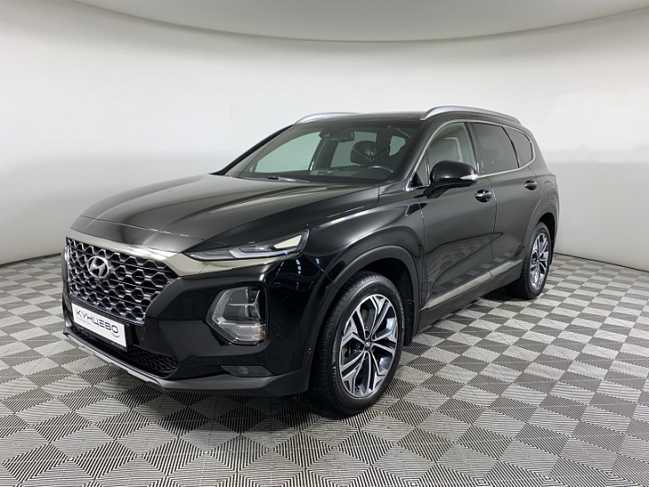 HYUNDAI Santa Fe 2.2, 2018 года, Автоматическая, ЧЕРНЫЙ