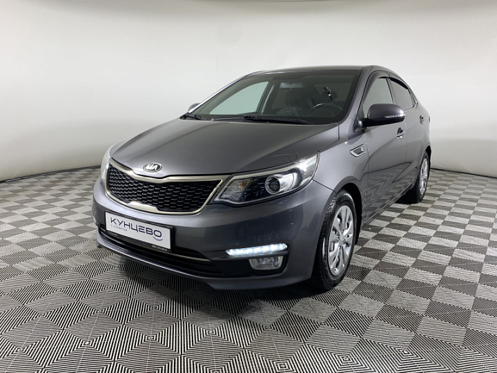 KIA Rio 1.6, 2016 года, Автоматическая, ТЕМНО-СЕРЫЙ