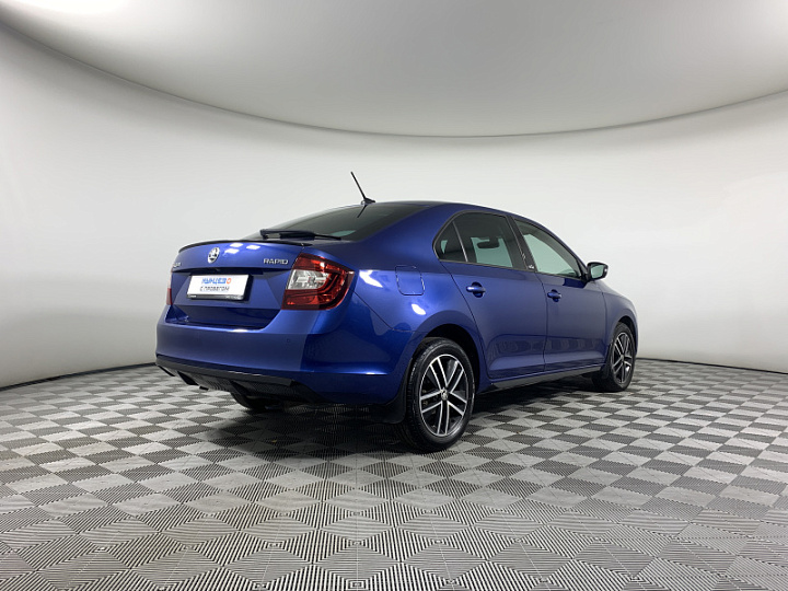 SKODA Rapid 1.6, 2018 года, Автоматическая, ЯРКО-СИНИЙ