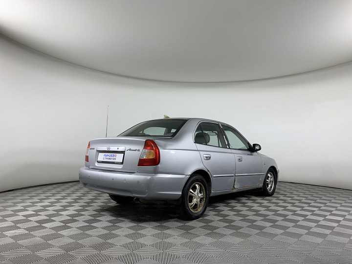 HYUNDAI Accent 1.5, 2003 года, Автоматическая, Серебристый