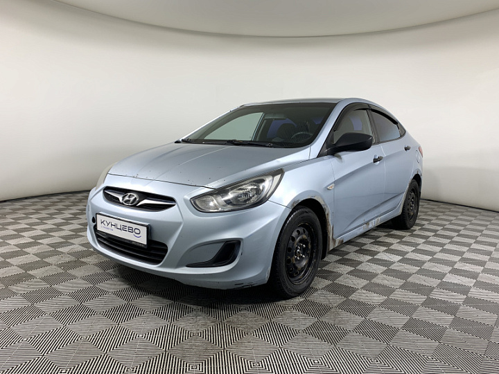 HYUNDAI Solaris 1.4, 2011 года, Механика, Серо-голубой