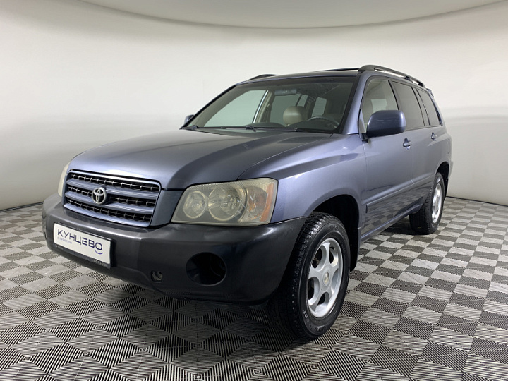 TOYOTA Highlander 3, 2003 года, Автоматическая, Серо-голубой
