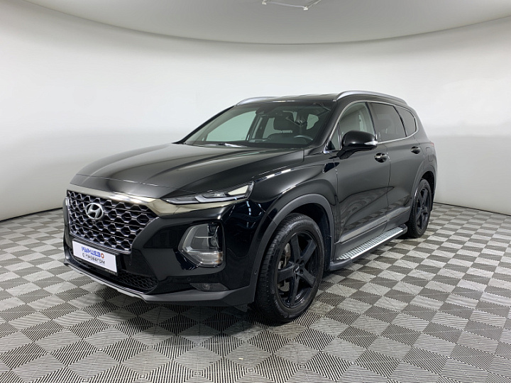HYUNDAI Santa Fe 2.2, 2019 года, Автоматическая, ЧЕРНЫЙ