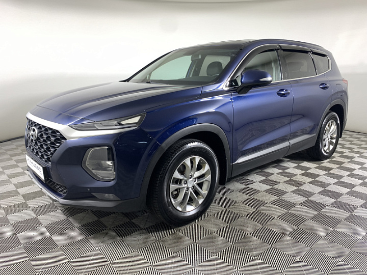 Hyundai Santa Fe 2.4, 2019 года, Автоматическая, Синий