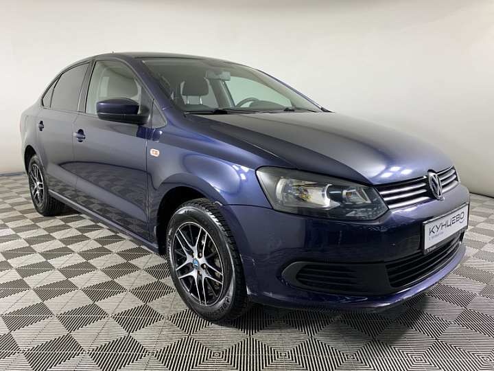 VOLKSWAGEN Polo 1.6, 2014 года, Автоматическая, ТЕМНО-СИНИЙ