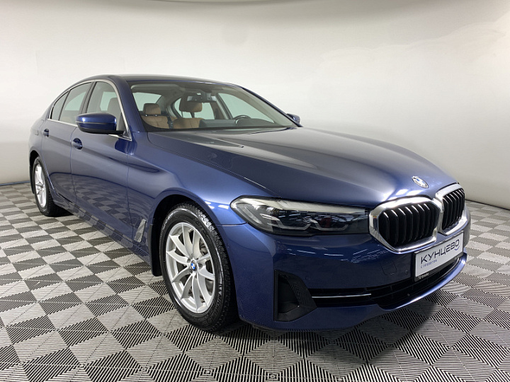BMW 5 серии 2, 2021 года, Автоматическая, синий