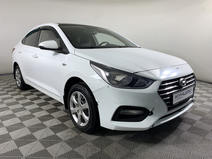 HYUNDAI Solaris 1.4, 2019 года, Механика, БЕЛЫЙ