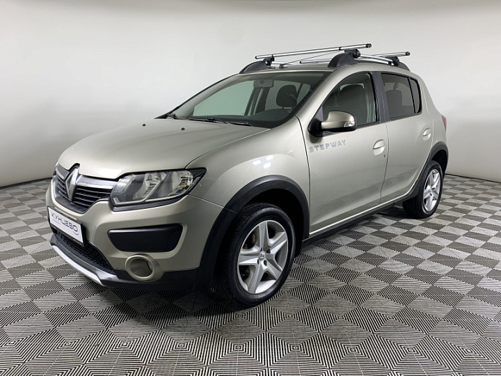 Renault Sandero 1.6, 2016 года, Механика, Бежевый
