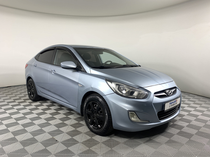 HYUNDAI Solaris 1.4, 2011 года, Механика, Серо-голубой