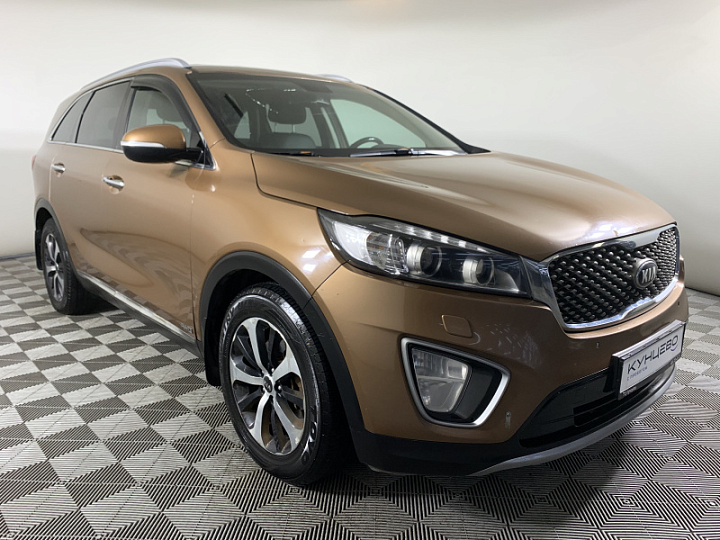 KIA Sorento 3.3, 2016 года, Автоматическая, Коричневый